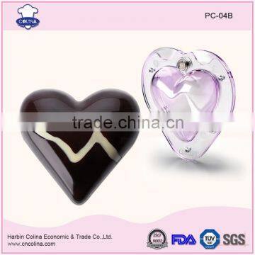 PC Magnetic mold Heart chocolate mould