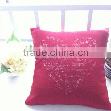 linen cushion cover/ twill cushion cover/canvas cushion cover/satin cushion cover with printing