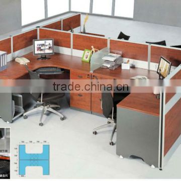 T8 aluminum partition office cubicle workstation