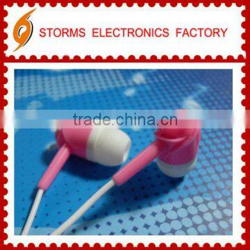 New design colorful 3.5mm in-ear stereo rose promotion earphones