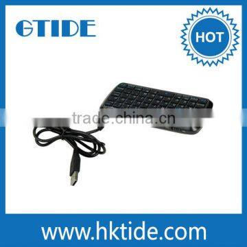 Black External Mini Bluetooth Universal Mobile Keyboard With Power Bank