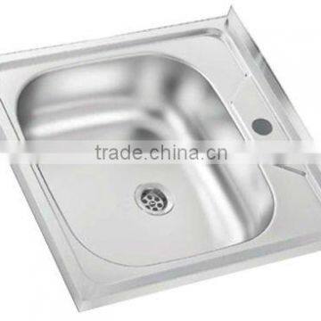 50x50 Lay-on Stainless Steel Kitchen Sink (DE301)