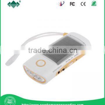 solar charger with lighting & 4 led flashlight radio & solar power bank with radio speaker