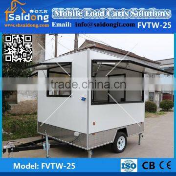 Hot sale chinese snack food cart/food vending kiosk/food cart(CE approved)