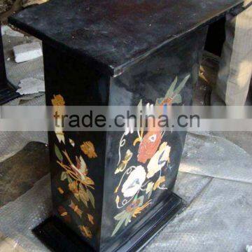 Marble Inlaid Table Base