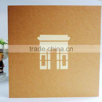 big card 25*25cm triumphal arch pop up building greeting card