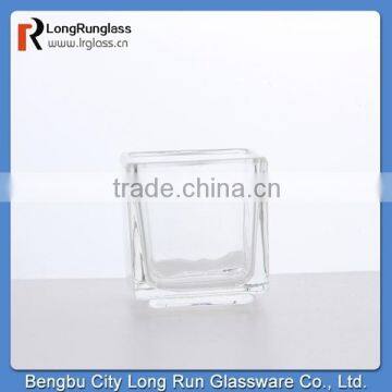 LongRun hot sale clear cheap unique glass candle holder