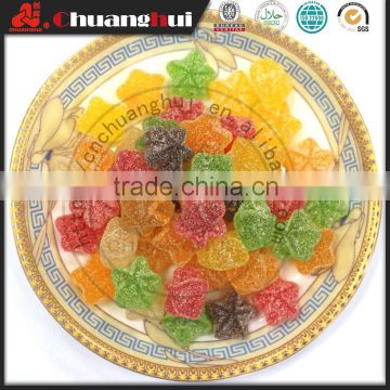 High Quality Loose Packing Colors Star Shape Gummy / Soft Candy