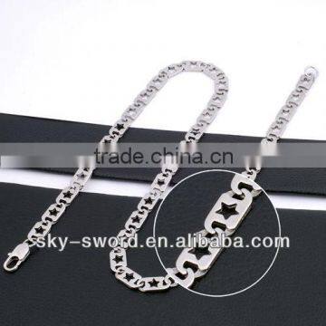 New design stainless steel bike chain nacklace (QN10046)