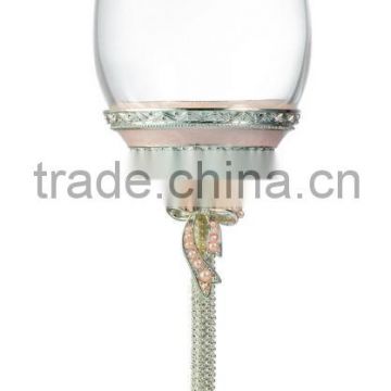 RORO Cherish Lifetime pearl enamel crystal glass big red wine glass