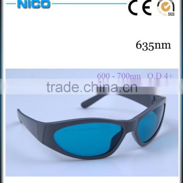 Laser safety goggles for 635nm wavelength