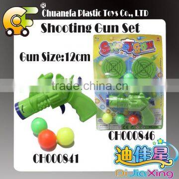 Plastic shooting gun games pingpong ball gun toys for kids