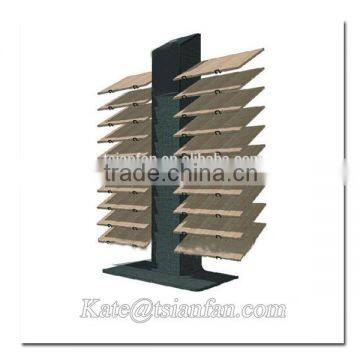 WD004---Retail hot sale wooden tile display unit