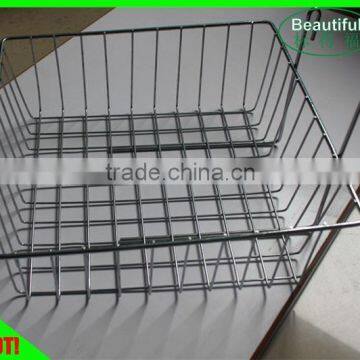 Display hanging basket,basket for slatwall,gridwall