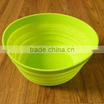 Kitchenware collapsible silicone colander