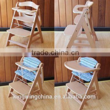 Beech wood Baby feeding high chair