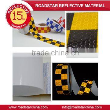 Pressure Sensitive Reflective Checkered Tape For Truck