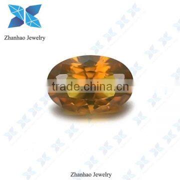 oval cut 7*9mm o.honey d colored nano gemstone