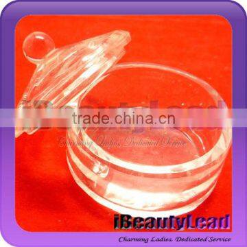 glass container with lid for acrylic nail art 3D painting