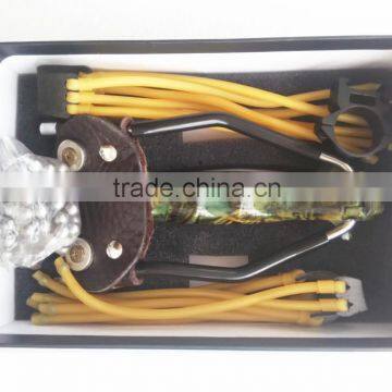 Powerful Slingshot 3 Rubber Bands Folding Wrist Hunting Slingshot photo-5