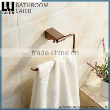 Promotional Fancy Design Zinc Alloy Rose Gold Finishing Bathroom Accessories Wall Mounted Toilet Paper Holder photo-3