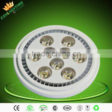 DC12V/AC100-277V 30 degree high power 8W 12W led spotlight ar111