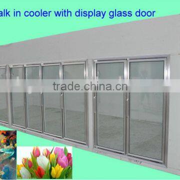 Flower refrigerated display cool room/display cold room/ PU modular cold room