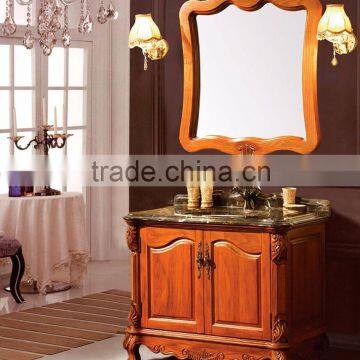 WTS2699 Antique Victorian Brown Bathroom Mirror Cabinet Bathroom Furniture photo-2