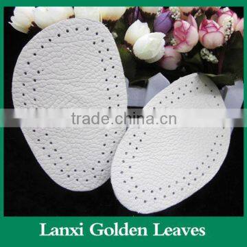 Calfskin leather arch support forefoot pad Half leather insole, leather insoles for shoes