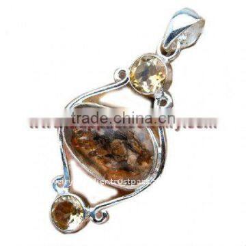 Popular!! Petrified Wood Citrine Jewelry