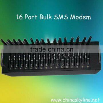 low cost 16 port bulk sms terminal with chip, gsm sms modem/ bulk sms sender/multiport gsm modem