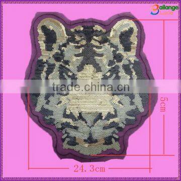 China manufacturer wholesale sequin large embroidered patch for accessory