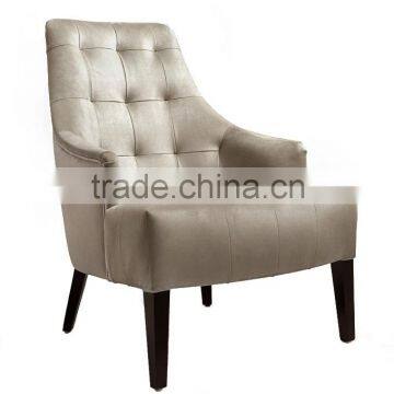 Wholesale wood chair sofa chair single seat sofa leather armchair used for hotel restaurant