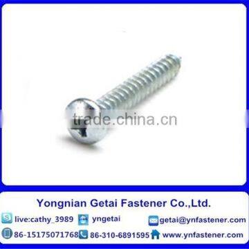 Tapping Screws-Z Cross Recessed and Slotted Pan Head-Symbol CBL ZS,black /yellow Zinc Plated/blue White photo-3