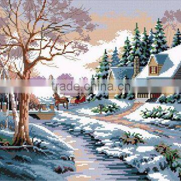 Decrative craft fabric cross stitch kit,cross stitching supplies wholesale