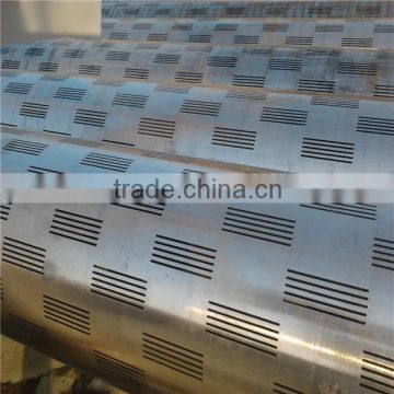 chinese manufacture low carbon steel slotted pipe sceen