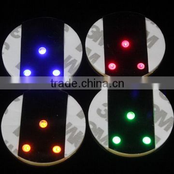 Hot New EVA led pad sticker for bottle with 3 brightness LED lights