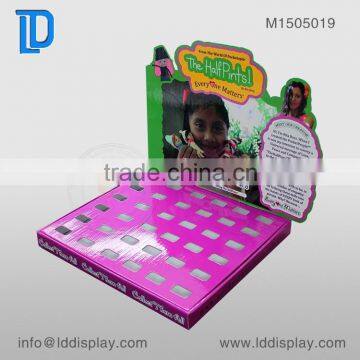 Factory Price Nail Polish Counter Display, Cardboard Counter Display, Cardboard Counter Top Display