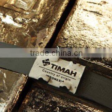 Tin Ingot Brand TIMAH Origin Indonesia