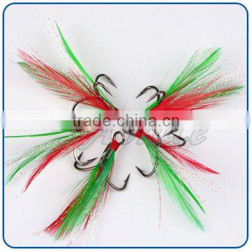 Original design red feather less harm the fish circle hooks fishing