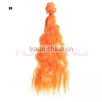 No Shedding Factory Price Synthetic Straight Wavy Hair Extension photo-6