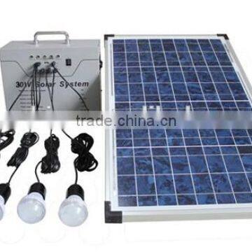 Good quality 30W Portable DC solar Lighting kit for wholesale