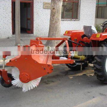 PTO driven tractor rear mounted road sweeper