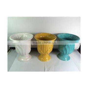 Modern porcelain tall flower vase for home decoration