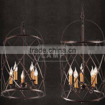 SCANDINAVIALAMP Loft retro iron Hartford Double Saddle Pendant Light