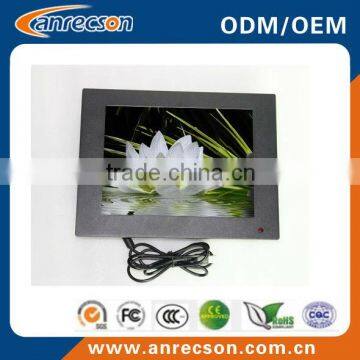 8" industrial touch display with aluminum bezel for industrial application