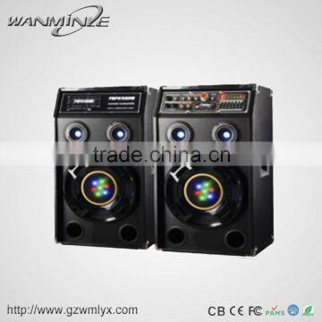 2.0 stereo wooden professional stage using speaker