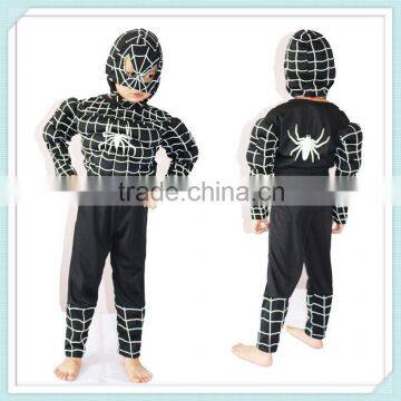 Black Spiderman costume Halloween costumes for children Spandex carnival cosplay costume fancy suit masquerade party costume