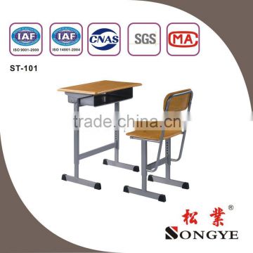 Adjustable Single Student Desk & Chair,Classroom Table and Chair,School Furniture