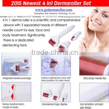 Microneedle 300/720/1200 needles anti wrinkle skin care derma roller 4 in 1